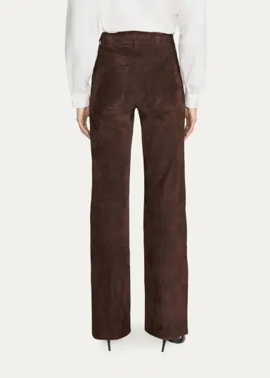 Frame Suede Slim Wide-Leg Pants | Thumbnail 3 Frame Suede Slim Wide-Leg Pants | Thumbnail 3