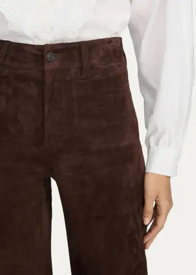 Frame Suede Slim Wide-Leg Pants | Thumbnail 5 Frame Suede Slim Wide-Leg Pants | Thumbnail 5