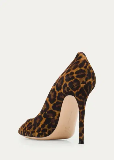 Gianvito Rossi Leopard-Print Suede Stiletto Pumps | Thumbnail 2 Gianvito Rossi Leopard-Print Suede Stiletto Pumps | Thumbnail 2
