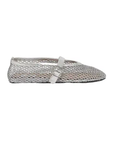 Alaïa Metallic Net Mary Jane Ballerina Flats | Thumbnail 1 Alaïa Metallic Net Mary Jane Ballerina Flats | Thumbnail 1