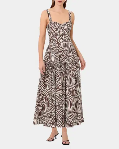 NICHOLAS Valeria Flounce Sweetheart Midi Dress | Thumbnail 2 NICHOLAS Valeria Flounce Sweetheart Midi Dress | Thumbnail 2