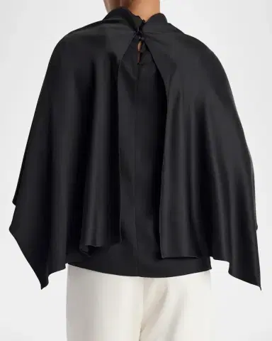 RÓHE Satin Cape Top | Thumbnail 3 RÓHE Satin Cape Top | Thumbnail 3