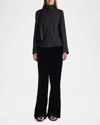 RÓHE Velvet Relaxed Pants | Thumbnail 2 RÓHE Velvet Relaxed Pants | Thumbnail 2