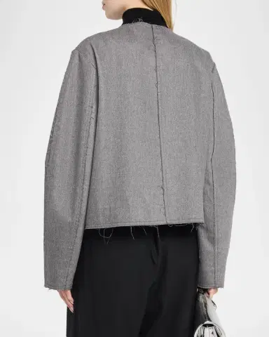 Maria McManus Crescent Wool-Cashmere Crop Jacket | Thumbnail 3 Maria McManus Crescent Wool-Cashmere Crop Jacket | Thumbnail 3