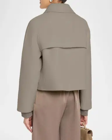 Fabiana Filippi Raglan-Sleeve Wool-Cashmere Jacket | Thumbnail 3 Fabiana Filippi Raglan-Sleeve Wool-Cashmere Jacket | Thumbnail 3