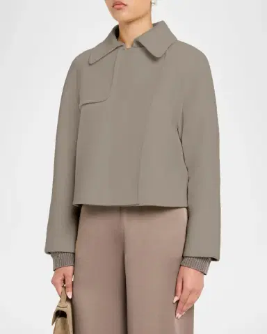 Fabiana Filippi Raglan-Sleeve Wool-Cashmere Jacket | Thumbnail 4 Fabiana Filippi Raglan-Sleeve Wool-Cashmere Jacket | Thumbnail 4