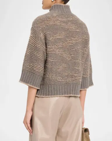 Fabiana Filippi Turtleneck Sequin Knit Sweater | Thumbnail 3 Fabiana Filippi Turtleneck Sequin Knit Sweater | Thumbnail 3