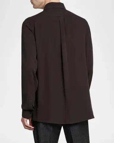 Dolce & Gabbana Point Collar Silk Shirt | Thumbnail 3 Dolce & Gabbana Point Collar Silk Shirt | Thumbnail 3