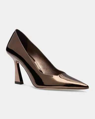 Stuart Weitzman 85mm Vinnie Metallic Leather Pumps | Thumbnail 2 Stuart Weitzman 85mm Vinnie Metallic Leather Pumps | Thumbnail 2