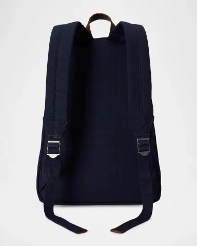 Polo Ralph Lauren Men's Canvas Leather-Trim Polo Bear Backpack | Thumbnail 3 Polo Ralph Lauren Men's Canvas Leather-Trim Polo Bear Backpack | Thumbnail 3