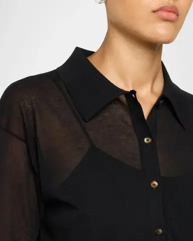 Etro Semi-Sheer Knit Button-Down Top | Thumbnail 5 Etro Semi-Sheer Knit Button-Down Top | Thumbnail 5
