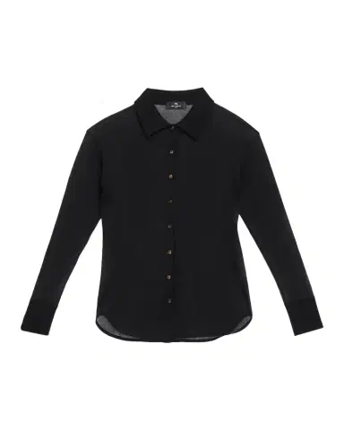 Etro Semi-Sheer Knit Button-Down Top | Thumbnail 1 Etro Semi-Sheer Knit Button-Down Top | Thumbnail 1