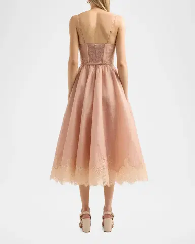 Zimmermann Valiant Lace-Trim Corset Dress | Thumbnail 3 Zimmermann Valiant Lace-Trim Corset Dress | Thumbnail 3