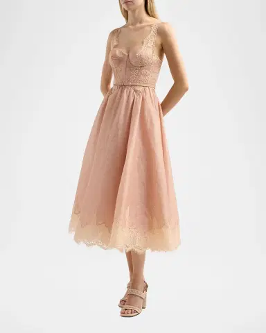 Zimmermann Valiant Lace-Trim Corset Dress | Thumbnail 4 Zimmermann Valiant Lace-Trim Corset Dress | Thumbnail 4