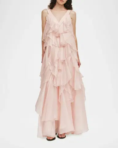 Aje Athena Tiered Ruffle Gown | Thumbnail 2 Aje Athena Tiered Ruffle Gown | Thumbnail 2