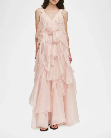 Aje Athena Tiered Ruffle Gown | Thumbnail 4 Aje Athena Tiered Ruffle Gown | Thumbnail 4