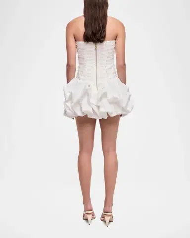 Aje Juniper Strapless Tulle Overlay Bubble Mini Dress | Thumbnail 3 Aje Juniper Strapless Tulle Overlay Bubble Mini Dress | Thumbnail 3