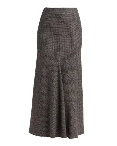 Etro Metallic Check Wool Trumpet Midi Skirt | Thumbnail 1 Etro Metallic Check Wool Trumpet Midi Skirt | Thumbnail 1
