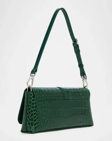 Stella McCartney Ryder Croc-Embossed Vegan Leather Clutch Bag | Thumbnail 3 Stella McCartney Ryder Croc-Embossed Vegan Leather Clutch Bag | Thumbnail 3