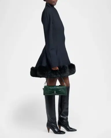 Stella McCartney Ryder Croc-Embossed Vegan Leather Clutch Bag | Thumbnail 5 Stella McCartney Ryder Croc-Embossed Vegan Leather Clutch Bag | Thumbnail 5
