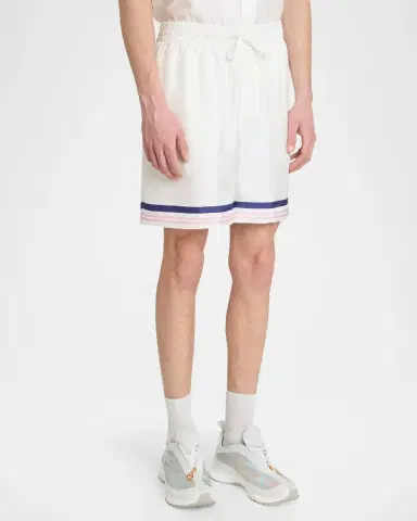 Casablanca Men's Silk Drawstring Shorts | Thumbnail 4 Casablanca Men's Silk Drawstring Shorts | Thumbnail 4