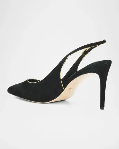L'Agence 85mm Vichy II Suede Slingback Pumps | Thumbnail 2 L'Agence 85mm Vichy II Suede Slingback Pumps | Thumbnail 2