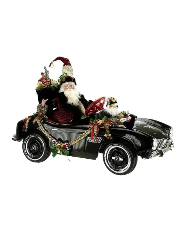Santa's Holiday Hot Rod Collectible Christmas Figure Santa's Holiday Hot Rod Collectible Christmas Figure