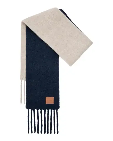 Loewe Two-Tone Alpaca and Wool Blend Scarf | Thumbnail 1 Loewe Two-Tone Alpaca and Wool Blend Scarf | Thumbnail 1