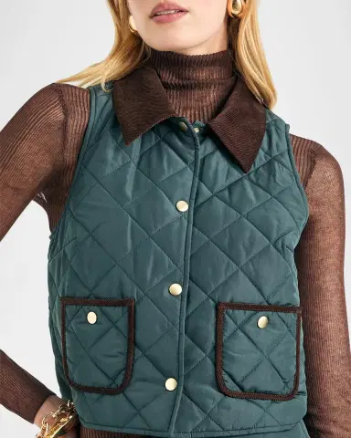 SEROYA Aida Diamond-Quilted Vest | Thumbnail 5 SEROYA Aida Diamond-Quilted Vest | Thumbnail 5