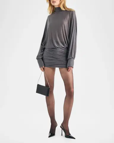 SEROYA Jensine Mock-Neck Mini Dress | Thumbnail 2 SEROYA Jensine Mock-Neck Mini Dress | Thumbnail 2