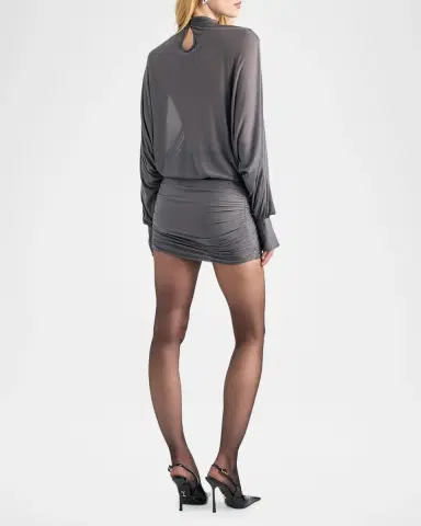 SEROYA Jensine Mock-Neck Mini Dress | Thumbnail 3 SEROYA Jensine Mock-Neck Mini Dress | Thumbnail 3