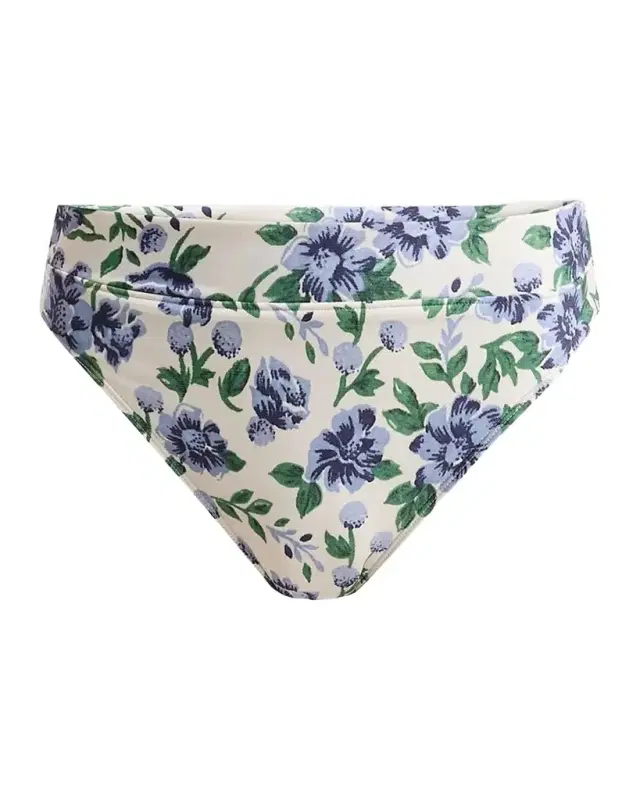 Enamour Floral Mid-High-Cut Bikini Bottom Enamour Floral Mid-High-Cut Bikini Bottom