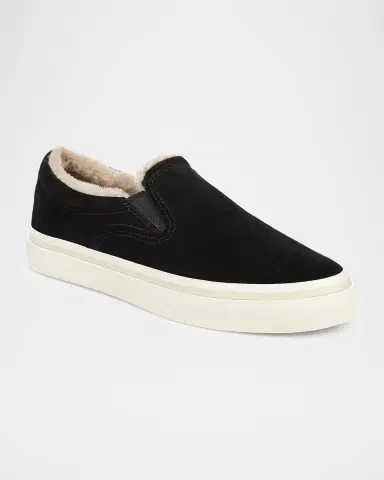 Vince Blair Suede & Shearling Slip-On Sneakers | Thumbnail 2 Vince Blair Suede & Shearling Slip-On Sneakers | Thumbnail 2