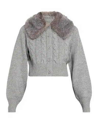 Toccin Rita Cable-Knit Cardigan with Removable Collar | Thumbnail 1 Toccin Rita Cable-Knit Cardigan with Removable Collar | Thumbnail 1