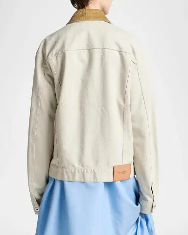 JW Anderson Corduroy Collar Denim Jacket | Thumbnail 3 JW Anderson Corduroy Collar Denim Jacket | Thumbnail 3