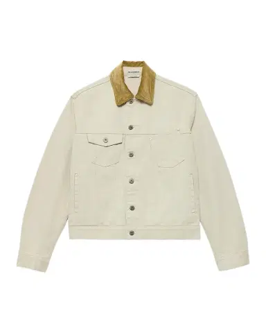 JW Anderson Corduroy Collar Denim Jacket | Thumbnail 1 JW Anderson Corduroy Collar Denim Jacket | Thumbnail 1