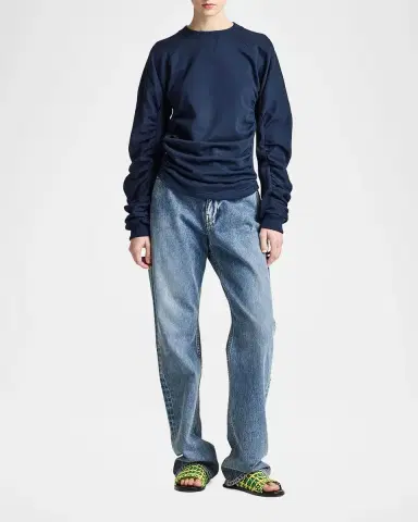 JW Anderson Mid-Rise Straight-Leg Jeans | Thumbnail 2 JW Anderson Mid-Rise Straight-Leg Jeans | Thumbnail 2