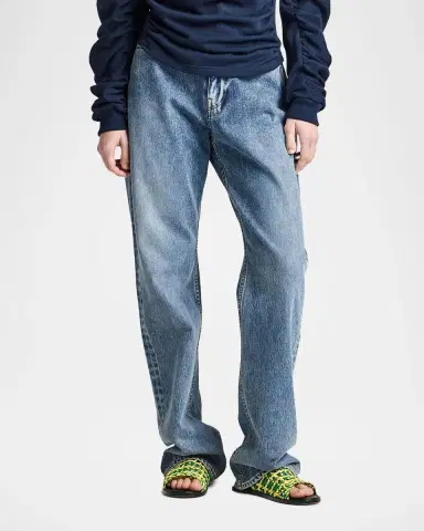 JW Anderson Mid-Rise Straight-Leg Jeans | Thumbnail 4 JW Anderson Mid-Rise Straight-Leg Jeans | Thumbnail 4
