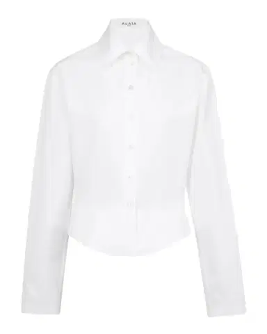 Alaïa Basque Poplin Cotton Shirt | Thumbnail 1 Alaïa Basque Poplin Cotton Shirt | Thumbnail 1
