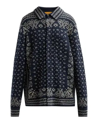 Guest In Residence Wild Rag Paisley Cashmere Knit Shirt | Thumbnail 1 Guest In Residence Wild Rag Paisley Cashmere Knit Shirt | Thumbnail 1