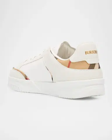 Burberry Men's Harrow Leather and Nylon Sneakers | Thumbnail 2 Burberry Men's Harrow Leather and Nylon Sneakers | Thumbnail 2