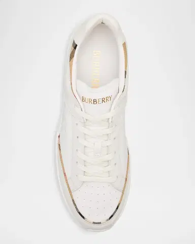 Burberry Men's Harrow Leather and Nylon Sneakers | Thumbnail 3 Burberry Men's Harrow Leather and Nylon Sneakers | Thumbnail 3