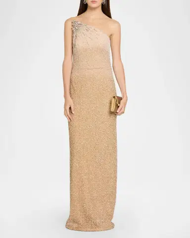 PAMELLA ROLAND Ombre Signature Sequined Strapless Column Gown | Thumbnail 2 PAMELLA ROLAND Ombre Signature Sequined Strapless Column Gown | Thumbnail 2