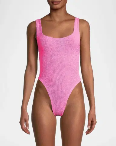 Hunza G Square-Neck One-Piece Swimsuit | Thumbnail 4 Hunza G Square-Neck One-Piece Swimsuit | Thumbnail 4