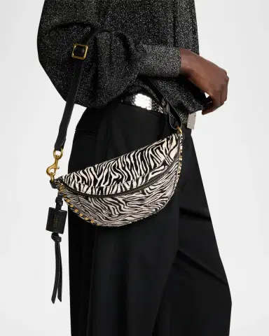 Isabel Marant Skano Zebra-Print Calf-Hair Belt Bag | Thumbnail 2 Isabel Marant Skano Zebra-Print Calf-Hair Belt Bag | Thumbnail 2