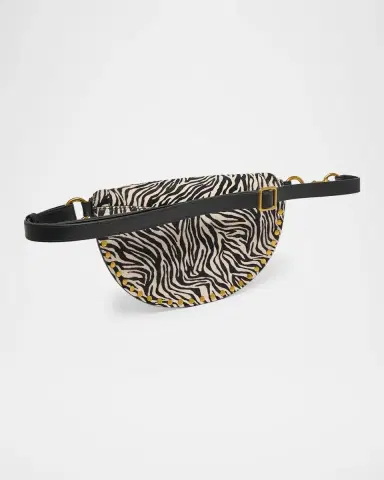 Isabel Marant Skano Zebra-Print Calf-Hair Belt Bag | Thumbnail 3 Isabel Marant Skano Zebra-Print Calf-Hair Belt Bag | Thumbnail 3