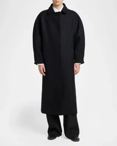 Jil Sander Sport Virgin Wool Long Coat | Thumbnail 2 Jil Sander Sport Virgin Wool Long Coat | Thumbnail 2