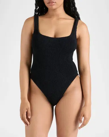 Hunza G Square-Neck One-Piece Swimsuit | Thumbnail 3 Hunza G Square-Neck One-Piece Swimsuit | Thumbnail 3