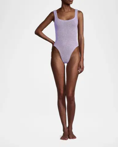 Hunza G Square-Neck One-Piece Swimsuit | Thumbnail 2 Hunza G Square-Neck One-Piece Swimsuit | Thumbnail 2