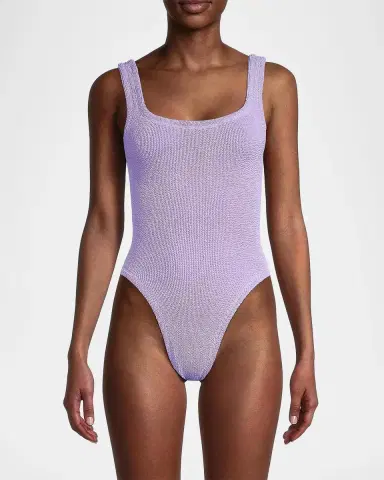Hunza G Square-Neck One-Piece Swimsuit | Thumbnail 4 Hunza G Square-Neck One-Piece Swimsuit | Thumbnail 4